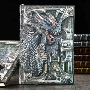 EMBOSSED Dragon journal planner book multicolor diary manifest